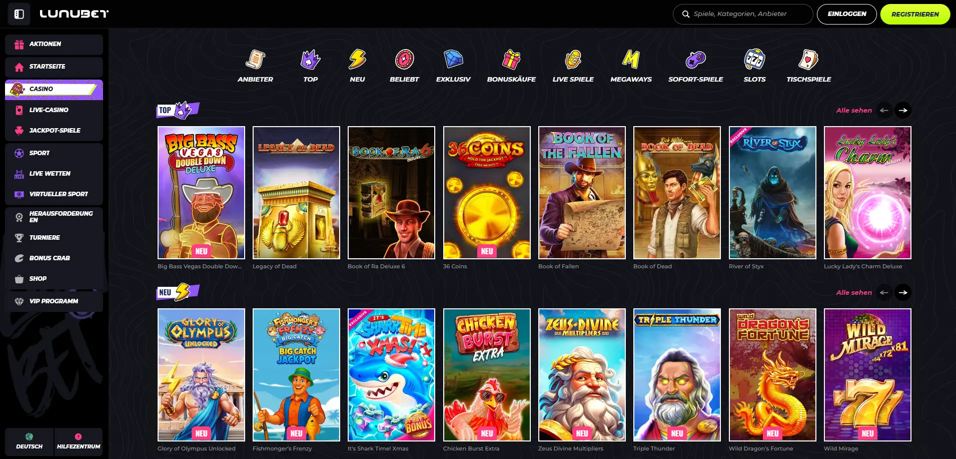 Spiele im casino bei sportwetten ohne OASIS